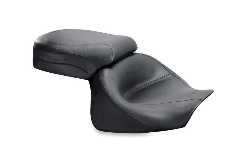 Kawasaki Nomad Two-Piece Motorcycle Seat - Mustang Motorcycle - Standard Touring - Black - `05-`08